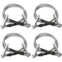 Seile mit Karabiner 4 Stk. Gummi vidaXL von VIDAXL