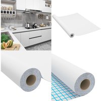 Vidaxl - Selbstklebende Möbelfolie Weiß 500 x 90 cm pvc - Möbelfolie - Möbelfolien - Home & Living - Weiß von VIDAXL