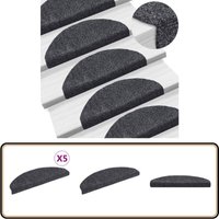 Selbstklebende Treppenmatten 5 Stk. Dunkelgrau 65x21x4 cm - Treppenmatten - Stufenmatten - Laufmatten - Treppenschutz - Anti-Rutschmatte Selbstklebende Treppenmatten 5 Stk. Dunkelgrau 65x21x4 cm - Treppenmatten - Stufenmatten - Laufmatten - Treppenschutz - Anti-Rutschmatte von VIDAXL