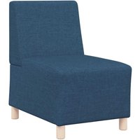 Sofa-Stuhl ohne Armlehnen Blau 55 cm Stoff Vidaxl von VIDAXL