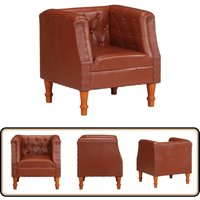 Sessel Braun Echtleder - Ledersessel - Echtleder Sessel - Lounge Sessel - Wohnzimmersessel - Sessel Braun Sessel Braun Echtleder - Ledersessel - Echtleder Sessel - Lounge Sessel - Wohnzimmersessel - Sessel Braun von VIDAXL