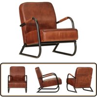 Sessel Braun Echtleder - Ledersessel - Esszimmerstuhl - Wohnzimmersessel - TV-Sessel - Designer Sessel Sessel Braun Echtleder - Ledersessel - Esszimmerstuhl - Wohnzimmersessel - TV-Sessel - Designer Sessel von VIDAXL