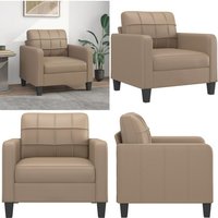 Sessel Cappuccino-Braun 60 cm Kunstleder - Esszimmerstuhl - Couchtisch - Wohnzimmersofa - Ledercouch - Lounge Chair - Home & Living Sessel Cappuccino-Braun 60 cm Kunstleder - Esszimmerstuhl - Couchtisch - Wohnzimmersofa - Ledercouch - Lounge Chair - Home & Living von VIDAXL