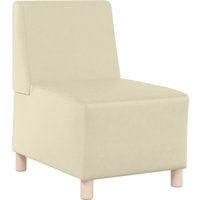 Sofa-Stuhl ohne Armlehnen Creme 55 cm Kunstleder Vidaxl von VIDAXL