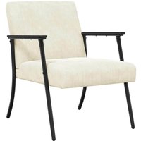 Sessel Creme 59 x 75 x 78 cm Samt vidaXL von VIDAXL