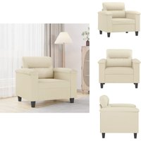 Sessel Creme 60 cm Kunstleder - Esszimmerstuhl - Couchtisch - Wohnzimmersofa - Lounge Chair - Ledercouch Sessel Creme 60 cm Kunstleder - Esszimmerstuhl - Couchtisch - Wohnzimmersofa - Lounge Chair - Ledercouch von VIDAXL
