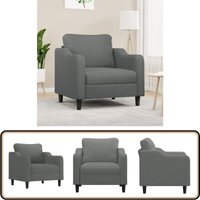 Sessel Dunkelgrau 60 cm Stoff - Esszimmerstuhl - Lounge Chair - Gemütlicher Stuhl - Grauer Sessel - Wohnzimmersofa Sessel Dunkelgrau 60 cm Stoff - Esszimmerstuhl - Lounge Chair - Gemütlicher Stuhl - Grauer Sessel - Wohnzimmersofa von VIDAXL