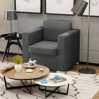 Sessel Dunkelgrau Stoff Vidaxl von VIDAXL