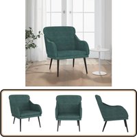 Sessel Dunkelgrün 63x76x80 cm Samt - Samtsessel - Wohnzimmersessel - Bequemer Sessel - Grün Sessel - Lounge Chair Sessel Dunkelgrün 63x76x80 cm Samt - Samtsessel - Wohnzimmersessel - Bequemer Sessel - Grün Sessel - Lounge Chair von VIDAXL