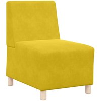 Sofa-Stuhl ohne Armlehnen Gelb 55 cm Samt Vidaxl von VIDAXL