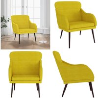 Sessel Gelb 63x76x80 cm Samt - Sessel - Armlehnstuhl - Home & Living - Gelb Sessel Gelb 63x76x80 cm Samt - Sessel - Armlehnstuhl - Home & Living - Gelb von VIDAXL