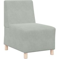 Sofa-Stuhl ohne Armlehnen Hellgrau 55 cm Samt Vidaxl Sofa-Stuhl ohne Armlehnen Hellgrau 55 cm Samt Vidaxl von VIDAXL