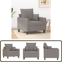 Sessel Taupe 60 cm Stoff - Esszimmerstuhl - Lounge Chair - Gemütlicher Stuhl - Wohnzimmersofa - Couchtisch Sessel Taupe 60 cm Stoff - Esszimmerstuhl - Lounge Chair - Gemütlicher Stuhl - Wohnzimmersofa - Couchtisch von VIDAXL