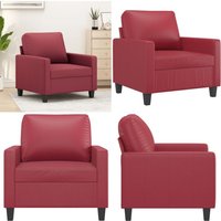 Sessel Weinrot 60 cm Kunstleder - Sessel - Wohnzimmersofa - Ledercouch - Weinrot - Kunstleder - Home & Living Sessel Weinrot 60 cm Kunstleder - Sessel - Wohnzimmersofa - Ledercouch - Weinrot - Kunstleder - Home & Living von VIDAXL