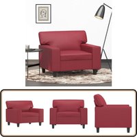 Sessel Weinrot 60 cm Kunstleder - Sessel - Wohnzimmersofa - Ledercouch - Weinrot - Kunstleder Sessel Weinrot 60 cm Kunstleder - Sessel - Wohnzimmersofa - Ledercouch - Weinrot - Kunstleder von VIDAXL