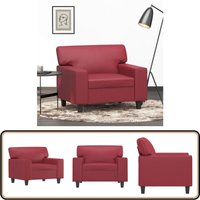 Sessel Weinrot 60 cm Kunstleder - Sessel - Wohnzimmersofa - Ledercouch - Weinrot - Kunstleder Sessel Weinrot 60 cm Kunstleder - Sessel - Wohnzimmersofa - Ledercouch - Weinrot - Kunstleder von VIDAXL
