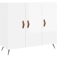 Vidaxl - Sideboard Hochglanz-Weiß 90x34x80 cm Holzwerkstoff von VIDAXL
