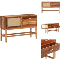 Sideboard 118x30x76 cm Altholz Massiv - Altholzmöbel - Holzkasten - Wohnzimmermöbel - Regal - Vintage Stil Sideboard 118x30x76 cm Altholz Massiv - Altholzmöbel - Holzkasten - Wohnzimmermöbel - Regal - Vintage Stil von VIDAXL