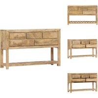 Vidaxl - Sideboard 120x30x75 cm Massivholz Mango - Holz Sideboard - Mangoholz Sideboard - Vintage Sideboard - Retro Sideboard - Wohnzimmer Möbel Vidaxl - Sideboard 120x30x75 cm Massivholz Mango - Holz Sideboard - Mangoholz Sideboard - Vintage Sideboard - Retro Sideboard - Wohnzimmer Möbel von VIDAXL