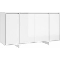 Sideboard Hochglanz-Weiß 135x41x75 cm Holzwerkstoff vidaXL97134 von BONNEVIE