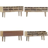 Sideboard 140×30×60 cm Massivholz Mango - Holz Sideboard - Wohnzimmer Dekoration - Mangoholz Möbel - Regal Mit Schubladen - Sideboard Massiv - Home & Sideboard 140×30×60 cm Massivholz Mango - Holz Sideboard - Wohnzimmer Dekoration - Mangoholz Möbel - Regal Mit Schubladen - Sideboard Massiv - Home & von VIDAXL