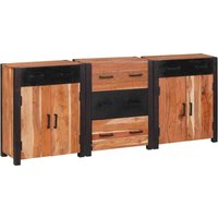 Sideboard 3 pcs Braun 165 x 30 x 75 cm Massivholz Akazie vidaXL Sideboard 3 pcs Braun 165 x 30 x 75 cm Massivholz Akazie vidaXL von VIDAXL