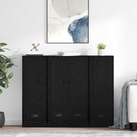 Highboard 3 pcs Schwarz Eichen-Optik Holzwerkstoff vidaXL Highboard 3 pcs Schwarz Eichen-Optik Holzwerkstoff vidaXL von VIDAXL