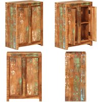 Sideboard 55x33x75 cm Altholz Massiv - Holz Sideboard - Vintage Sideboard - Wohnzimmer Sideboard - Retro Sideboard - Massives Altholz - Home & Living von VIDAXL