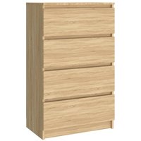 Sideboard,Kommode Sonoma-Eiche 60x35x98,5 cm Holzwerkstoff vidaXL von BONNEVIE