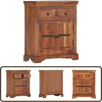Sideboard 63x30x75 cm Massivholz Akazie - Holz Sideboard - Akzenttisch - Wohnzimmermöbel - Landhaus Stil - Massives Holz von VIDAXL