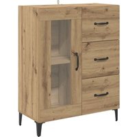 Sideboard Artisan-Eiche 69,5 x 34 x 90 cm Verbundholz und Eisen vidaXL von VIDAXL