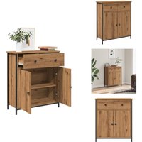 Sideboard Artisan-Eiche 70x30x80 cm Holzwerkstoff - Sideboard - Sideboards - Kommode - Schrank Sideboard Artisan-Eiche 70x30x80 cm Holzwerkstoff - Sideboard - Sideboards - Kommode - Schrank von VIDAXL