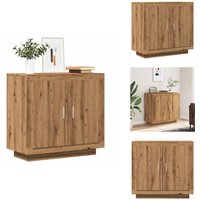 Sideboard Artisan-Eiche 80x40x75 cm Holzwerkstoff - Sideboard - Sideboards - Buffetschrank - Schrank von VIDAXL