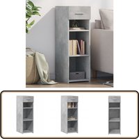 Sideboard Betongrau 30x42,5x93 cm Holzwerkstoff - Schreibtisch - Regal - Wohnzimmer Dekoration - Holz Sideboard - Moderner Schrank von VIDAXL