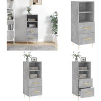 Sideboard Betongrau 34,5x34x90 cm Holzwerkstoff - Sideboard - Wohnwand - Regal - Wohnzimmermöbel - Grau - Home & Living Sideboard Betongrau 34,5x34x90 cm Holzwerkstoff - Sideboard - Wohnwand - Regal - Wohnzimmermöbel - Grau - Home & Living von VIDAXL
