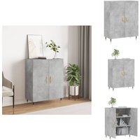 Vidaxl - Sideboard Betongrau 69,5x34x90 cm Holzwerkstoff - Schreibtisch - Wohnzimmermöbel - Sideboard - Regal - Holzmöbel von VIDAXL