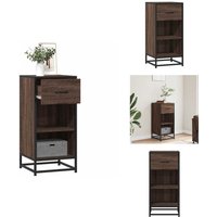 Vidaxl - Sideboard Braun Eichen-Optik 35,5x35x76 cm Holzwerkstoff Metall - Sideboard - Sideboards - Anrichte - Regal Vidaxl - Sideboard Braun Eichen-Optik 35,5x35x76 cm Holzwerkstoff Metall - Sideboard - Sideboards - Anrichte - Regal von VIDAXL