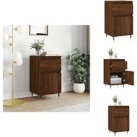 Sideboard Braun Eichen-Optik 40x35x70 cm Holzwerkstoff - Schreibtisch - Wohnzimmermöbel - Sideboard - Eiche Optik - Holzmöbel von VIDAXL