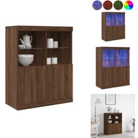 Sideboard Braun Eichen-Optik 81x37x100 cm Holzwerkstoff - Sideboard - Sideboards - Schrank - Lagerschrank Sideboard Braun Eichen-Optik 81x37x100 cm Holzwerkstoff - Sideboard - Sideboards - Schrank - Lagerschrank von VIDAXL