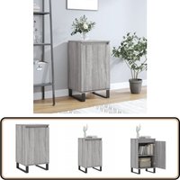 Sideboard Grau Sonoma 40x35x70 cm Holzwerkstoff - Sideboard - Wohnzimmermöbel - Holzmöbel - Grau - Modernes Design Sideboard Grau Sonoma 40x35x70 cm Holzwerkstoff - Sideboard - Wohnzimmermöbel - Holzmöbel - Grau - Modernes Design von VIDAXL