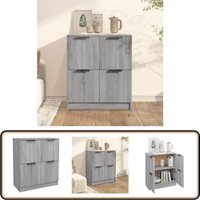 Sideboard Grau Sonoma 60x30x70 cm Holzwerkstoff - Schreibtisch - Wohnzimmermöbel - Sideboard Grau - Holz Sideboard - Regalsystem von VIDAXL