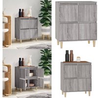 Sideboard Grau Sonoma 60x35x70 cm Holzwerkstoff - Schreibtisch - Wohnzimmermöbel - Sideboard - Grau - Holzmöbel - Home & Living von VIDAXL