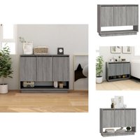 Vidaxl - Sideboard Grau Sonoma 97x31x75 cm Holzwerkstoff - Sideboard - Wohnwand - TV-Schrank - Regal - Grau Vidaxl - Sideboard Grau Sonoma 97x31x75 cm Holzwerkstoff - Sideboard - Wohnwand - TV-Schrank - Regal - Grau von VIDAXL