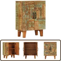 Sideboard Handgeschnitzt 55x30x75 cm Altholz Massiv - Altholzmöbel - Vintage Sideboard - Handwerkliches Möbel - Wohnzimmerschränke - Retro Stil von VIDAXL