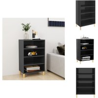 Vidaxl - Sideboard Hochglanz-Grau 57x35x90 cm Holzwerkstoff - Sideboard - Wohnzimmermöbel - Regal - Holzmöbel - Grau Möbel von VIDAXL