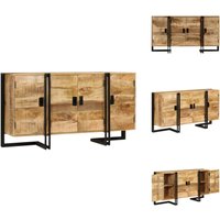 Sideboard Massivholz Mango 150x40x80 cm - Mangoholz Sideboard - Holzmöbel - Wohnzimmermöbel - Sideboard - Buffet Sideboard Massivholz Mango 150x40x80 cm - Mangoholz Sideboard - Holzmöbel - Wohnzimmermöbel - Sideboard - Buffet von VIDAXL