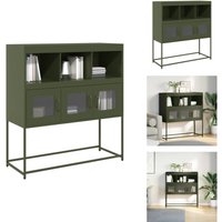 Vidaxl - Sideboard Olivgrün 100,5x39x107 cm Kaltgewalzter Stahl - Sideboard - Sideboards - Kommode - Anrichte Vidaxl - Sideboard Olivgrün 100,5x39x107 cm Kaltgewalzter Stahl - Sideboard - Sideboards - Kommode - Anrichte von VIDAXL