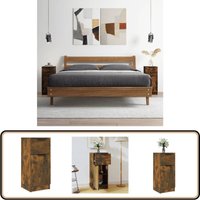 Sideboard Räuchereiche 30x30x70 cm Holzwerkstoff - Schreibtisch - Regal - Wohnzimmermöbel - Holzmöbel - Sideboard Sideboard Räuchereiche 30x30x70 cm Holzwerkstoff - Schreibtisch - Regal - Wohnzimmermöbel - Holzmöbel - Sideboard von VIDAXL