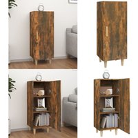 Sideboard Räuchereiche 34,5x34x90 cm Holzwerkstoff - Schreibtisch - Wohnzimmermöbel - Regal - Holzmöbel - Sideboard - Home & Living von VIDAXL