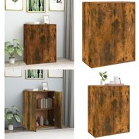 Sideboard Räuchereiche 60x30x75 cm Holzwerkstoff - Sideboard - Wohnzimmer Möbel - Holzmöbel - Regal - TV Stand - Home & Living von VIDAXL